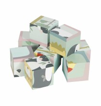 Little Dutch Cubes Art.4455, puidust kuubikutest puzzle-loomaaed