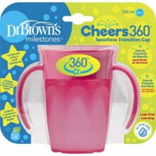 Dr.Browns CHEERS 360  Cup Art.TC71003-INTL Treniņu  krūzīte , 200 ml 6M+