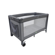 Multifunkcionālā ceļojumu gulta ar matraci Art. 608159, līdz 15 kg, Dark GREY