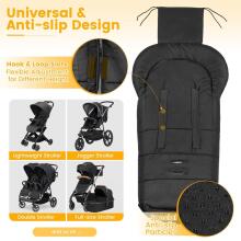 Bebe Basic Footmuff Universal Art.116586 Dark Grey ziemas guļammaiss