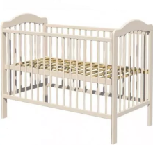 Baby Crib Club AK  Art.117576 Laste puidust võrevoodi 120x60sm
