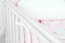 Baby Crib Club Dominik Art.117586 Grey  Детская деревянная кроватка с ящиком 120x60см