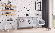Baby Crib Club Dominik Art.117586 Grey  Детская деревянная кроватка с ящиком 120x60см