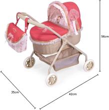 DeCuevas Toys Martina Art.86033 Leļļu rati ar somu