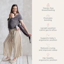 Boba Wrap Sling Organic Art.118132 Dark Grey   Многофункциональный слинг - платок