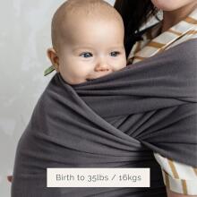Boba Wrap Sling Organic Art.118132 Dark Grey   Многофункциональный слинг - платок