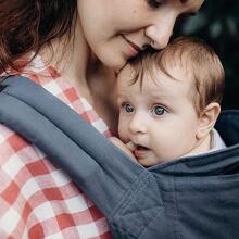 Boba Classic Baby Carrier Art.118250 Organic Midnight Кенгуру - Рюкзачок повышенной комфортности