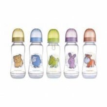 Canpol Babies Art.59/200 plastic bottle with teat 250ml 12m+