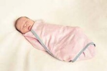 Lullalove Swaddle Blanket Art.118794 Pink   Детское хлопковое одеяло/плед 70x70cм