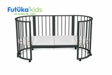 Futuka Kids Sleepy  Art.119044 Blue  Многофункциональная кроватка-трансформер  с маятником 8 в 1
