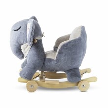 KinderKraft'20 Rocker Plush Elephant Art.KKZSLONGRY0000 Grey  Pehme kiiktool ratastel