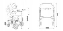 ZEO 4в1 многофункциональная коляска Camarelo, серый | 01