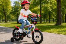 Esperia Kids Bike Junior Game Girl 14 Art.Art.9700 Детский велосипед с надувными колёсами и стальной рамой