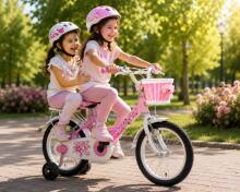 Esperia Kids Bike Junior Game Girl 14 Art.Art.9700 Детский велосипед с надувными колёсами и стальной рамой