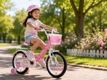 Esperia Kids Bike Junior Game Girl 14 Art.Art.9700 Детский велосипед с надувными колёсами и стальной рамой