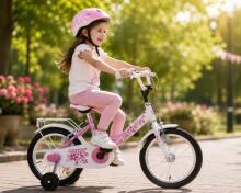 Esperia Kids Bike Junior Game Girl 14 Art.Art.9700 Детский велосипед с надувными колёсами и стальной рамой