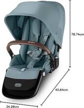 Cybex Gazelle S Art.274432 Sky Blue Pastaigu daļa Taupe rāmim