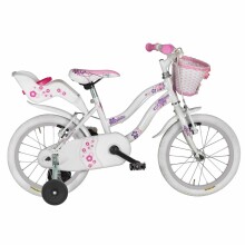 Coppi Karina Collas 16 Art.CM1D16000   Детский двухколесный велосипед с дополнительными колёсиками [made in Italy]