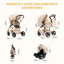 Kidsworld Bebby 3 in 1 Art.H-9 Brown Universal 3-in-1 stroller