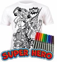 „Splat Planet“ marškinėlių herojus Art.SP70013 Vaikiški marškinėliai su flomasteriais