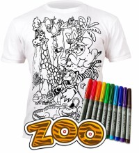 Splat Planet T-Shirt Zoo Art.SP70426 Детская футболка с фломастерами