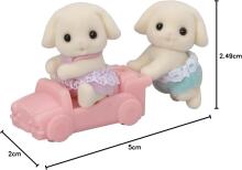 Sylvanian Families Rabbit Twins with Car Art.5737