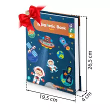 Ricokids Magnetic Book Art.RK-770 Magnētiska grāmata-puzle Kosmoss