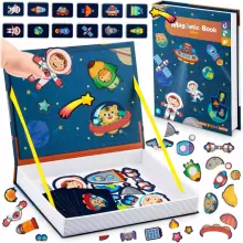 Ricokids Magnetic Book Art.RK-770 Magnētiska grāmata-puzle Kosmoss