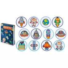 Ricokids Magnetic Book Art.RK-770 Magnētiska grāmata-puzle Kosmoss