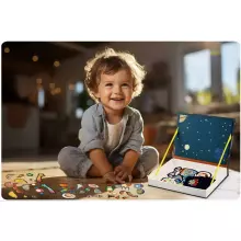 Ricokids Magnetic Book Art.RK-770 Magnētiska grāmata-puzle Kosmoss