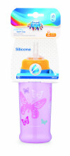 CANPOL BABIES non-spill sport cup Butterfly, pink, 56/515_pin