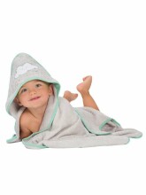Cleva Mama vaikiškas rankšluostis Splash N Wrap Grey 2920
