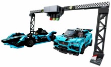 76898 „LEGO® Speed Champions“ „Formulės E“ „Panasonic“ „Jaguar Racing GEN2“ automobilis ir „Jaguar I-PACE eTROPHY“