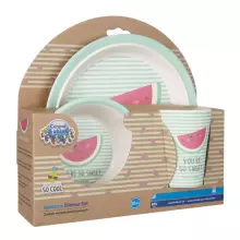 Canpol Babies Art.9/225 Pink Набор бамбуковой посуды
