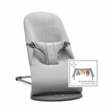 BABYBJÖRN supamoji kėdė „Bliss Bundle Light Grey“, „3D Jersey“ / žaislas
