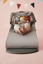 BABYBJÖRN šūpuļkrēsls Bliss Bundle Light Grey, 3D Jersey/toy