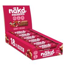 Nakd Berry Delight Art.127909 Зерновые батончики с какао и малиной 35г. Без добавления сахара.