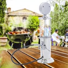 Relaxdays Chrome Drink Dispenser Art.128502 hromēts dzērienu dozators, alus degvielas sūknis, 900 ml