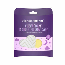 CLEVAMAMA ClevaFoam® bērnu spilvena pārvalks Grey, 3308