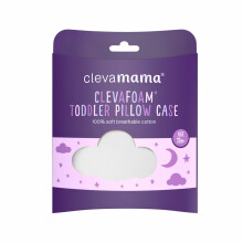 CLEVAMAMA ClevaFoam® bērnu spilvena pārvalks White, 3311
