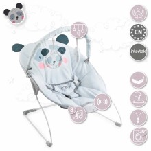 Momi Bouncer Glossy Panda Art.BULE00003  Modern rocking chair with music and vibration