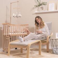 Kidsworld Wood Bed Rail Art.132313 Natural Защитный барьер для кроватки 86x 27.5см