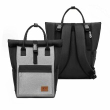KinderKraft Moonpack Art.KAMOON00GRY0000 Black Large, comfortable and stylish bag for mothers