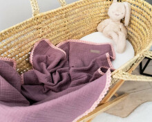 Baby Love Muslin Blanket Art.132867 Violet Bērnu augstākās kvalitātes muslina sedziņa/plēdiņš