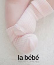La bebe™ Wool Angora Blush Rose Art.134226 Bērnu vilnas zeķītes/zekes