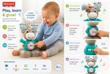 Fisher Price Interactive Musical Moose Art.GJB21   Интерактивная игрушка Музыкальный Лосёнок (русск. язык)