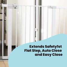 Safety 1 Easy Close Metal plus White  drošības vārtu pagarinājums 14 cm,