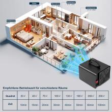 Bebe Basic Ozone Generator Art.139733  промышленный озонатор O3 с таймером на 120 минут, очиститель воздуха с озонированием, производительностью до 300 м²