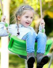 Kids Severno Swing Art.140344 Green Детские садовые качели из прочного пластика