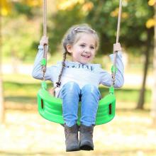 Kids Severno Swing Art.140344 Green Детские садовые качели из прочного пластика